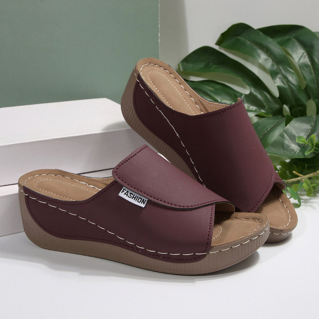 Damen Flip-Flop-Pantoletten mit ergonomischer Sohle und modischem Riemendesign Drune