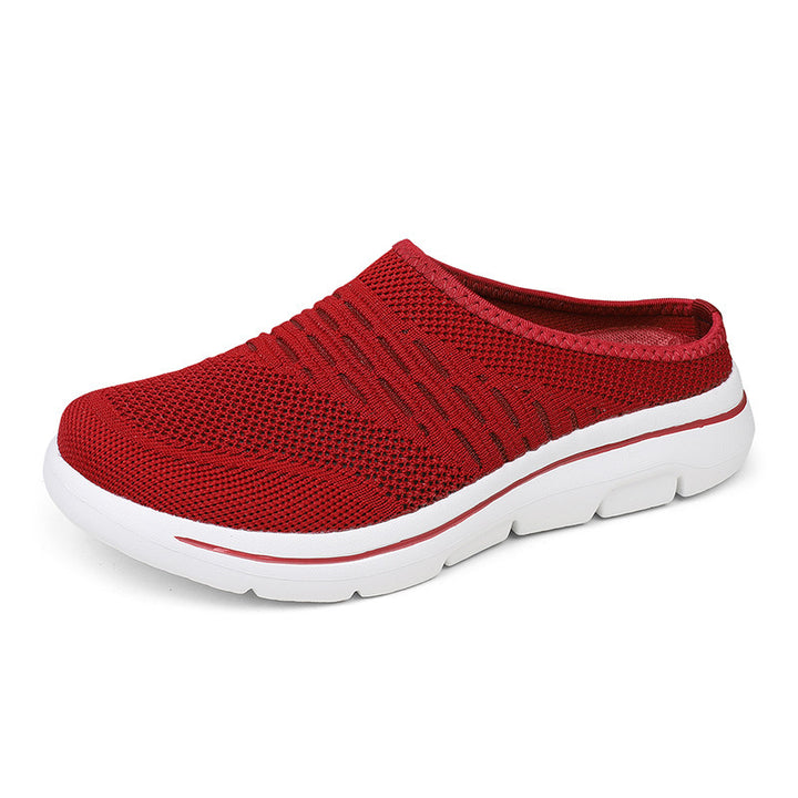 Damen nan atmungsaktive Strick-Slipper Clog mit orthopädischem Memory-Schaum-Fußbett Drune