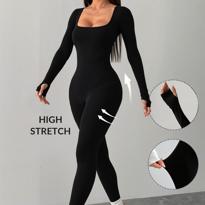 Damen Hochdehnbarer Jumpsuit Drune