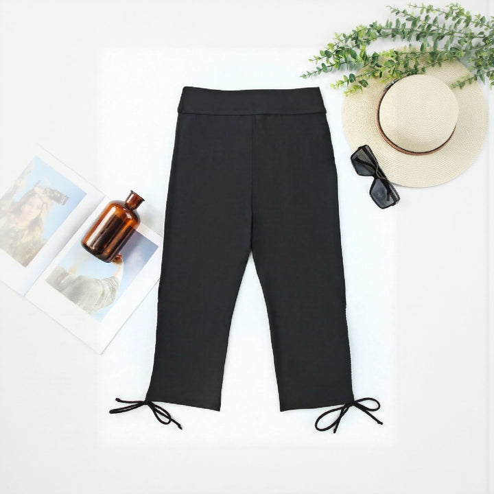 Damen Sweatpants mit dekorativen Bindebändern Drune
