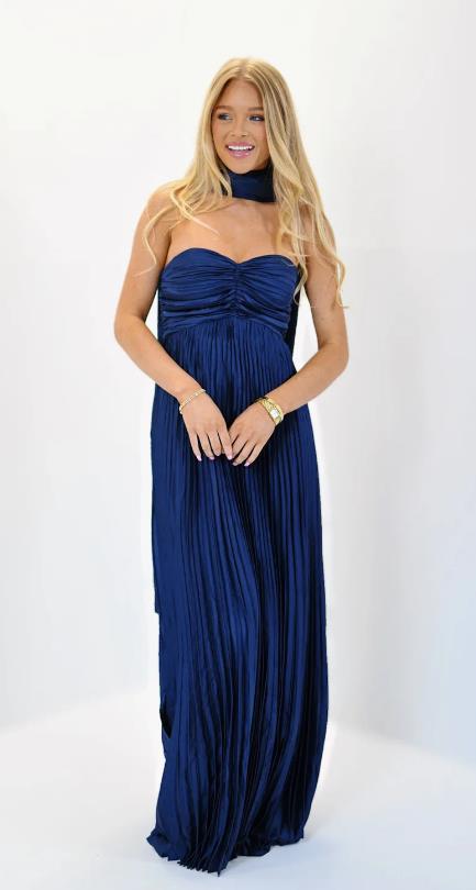 Damen elegante Maxi-Röcke mit Faltenwurf Drune