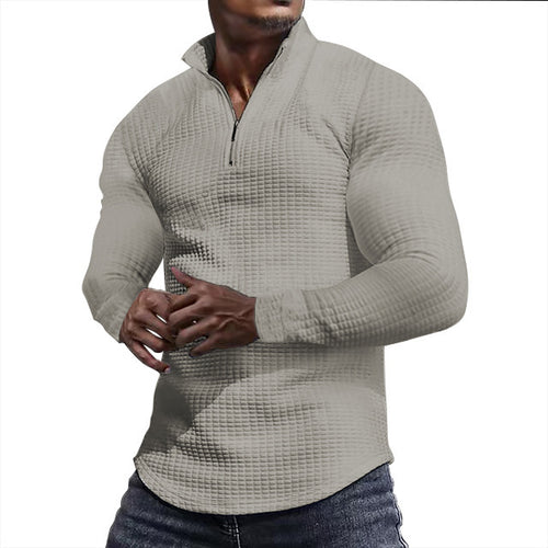 Herren Sportliches Langarmshirt mit strukturierter Oberfläche Drune