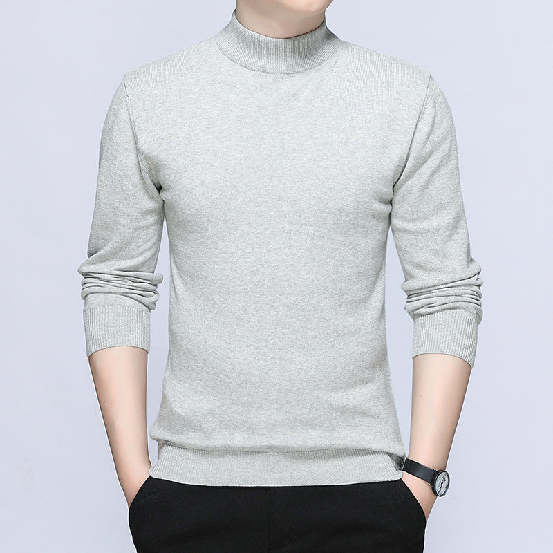 Herren stilvoller Rollkragenpullover aus weichem Baumwollmix Drune