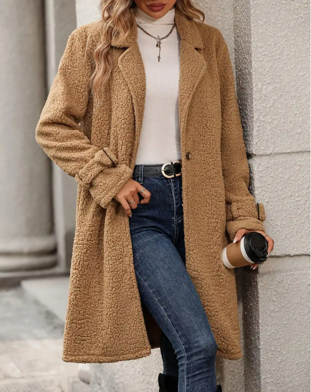 Damen Teddy-Mantel Drune