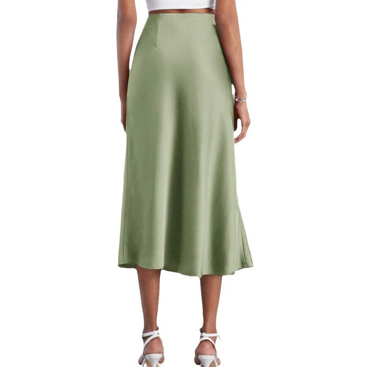 Damen Midikleid mit hohem Schlitz Drune