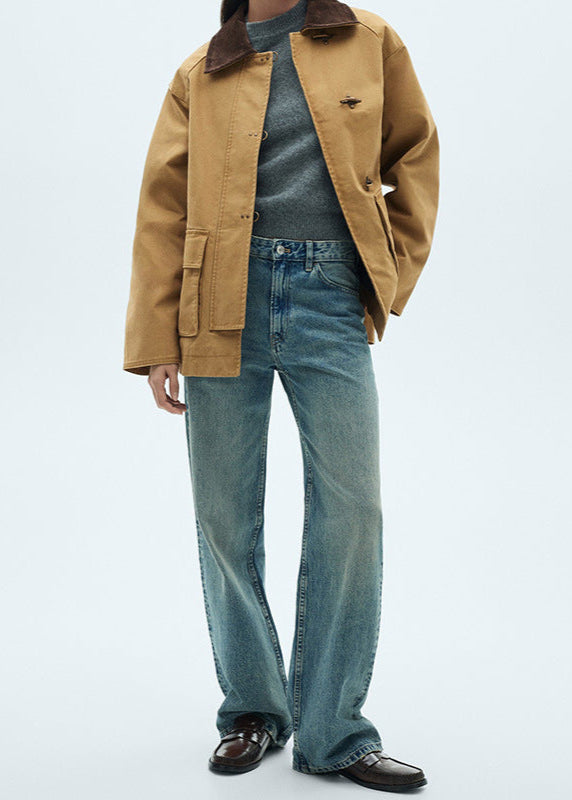 Drune | Corduroy Kragen Canvas Jacke