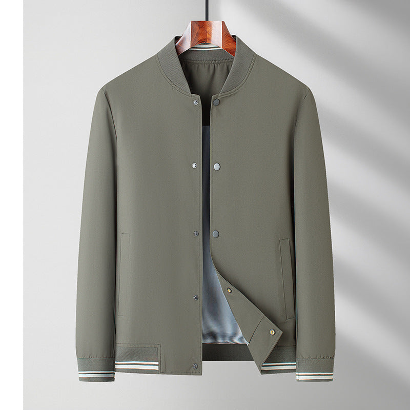 Herren sportliche Bomberjacke mit modernem Stehkragen und eleganten Akzenten Drune