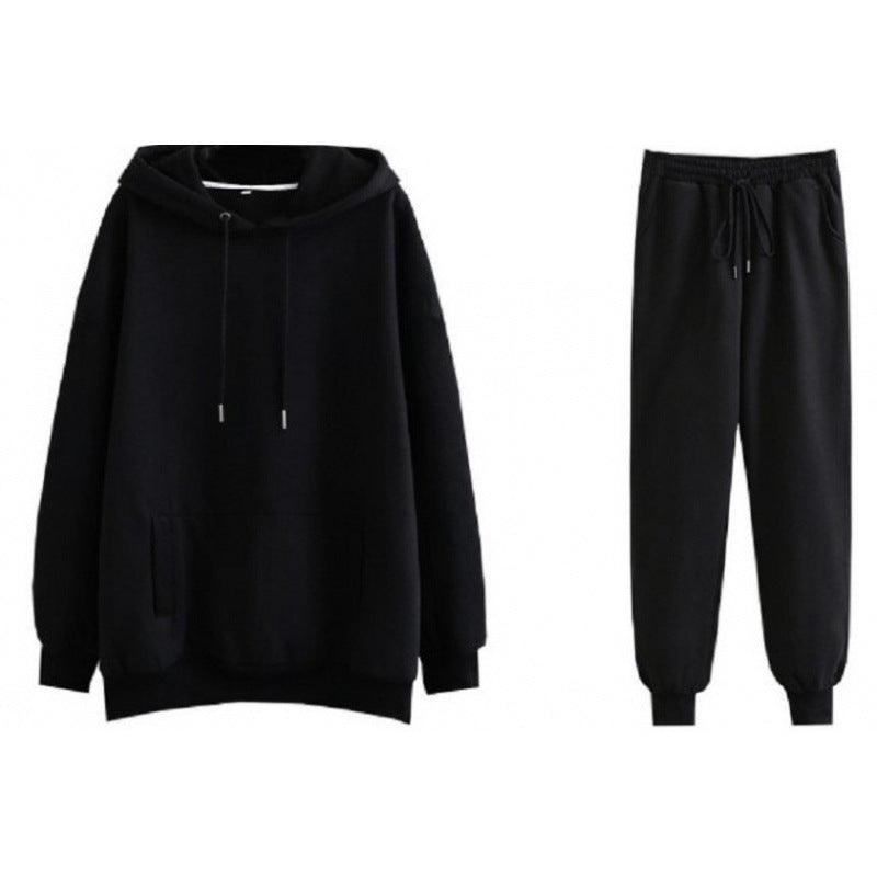 Damen Freizeit-Loungewear-Set mit gemütlichem Kapuzenpullover und bequemen Jogginghosen Drune