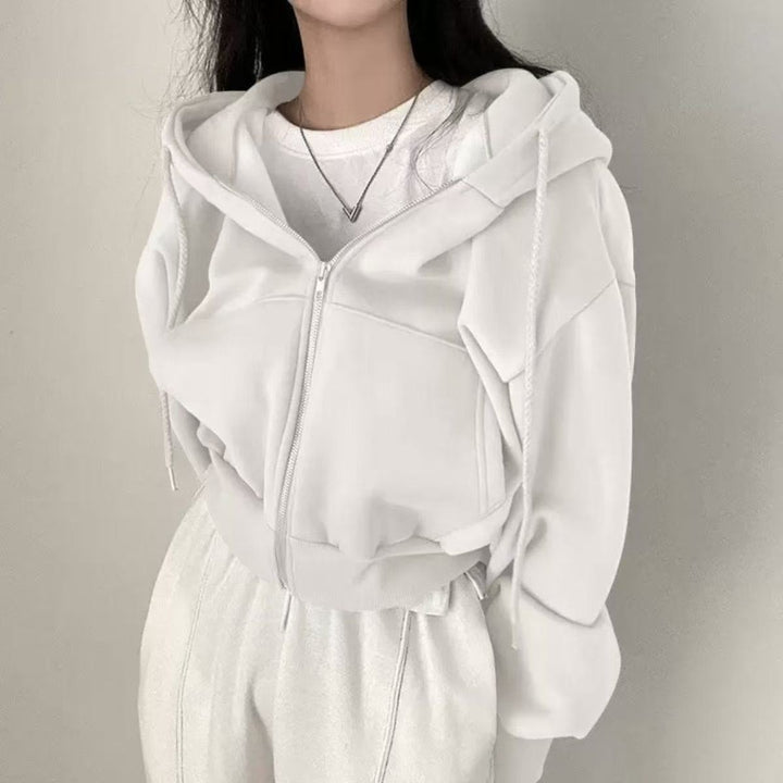 Damen lockerer Kapuzenpullover mit ergonomischem Schnitt Drune