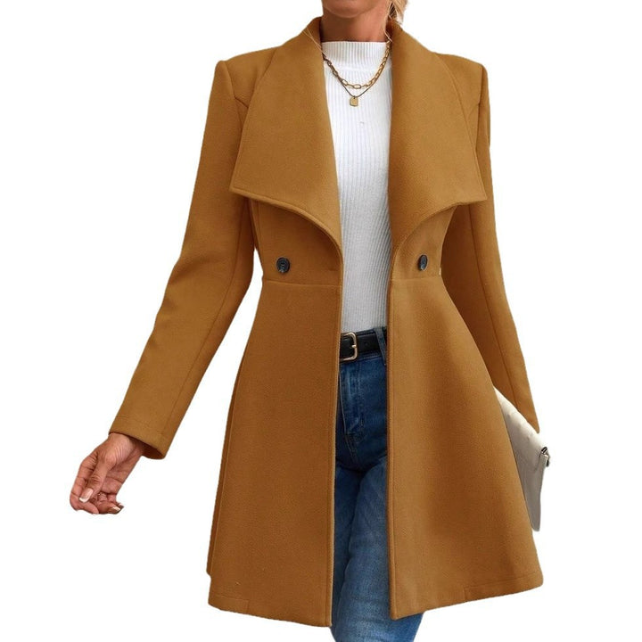 Damen Trendige Finelapel-Manteljacke Drune