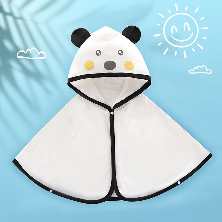 Unisex nan weiches Kapuzenponcho für Babys mit Bärenohren und drapiertem Badeponcho aus Mikrofaser Drune