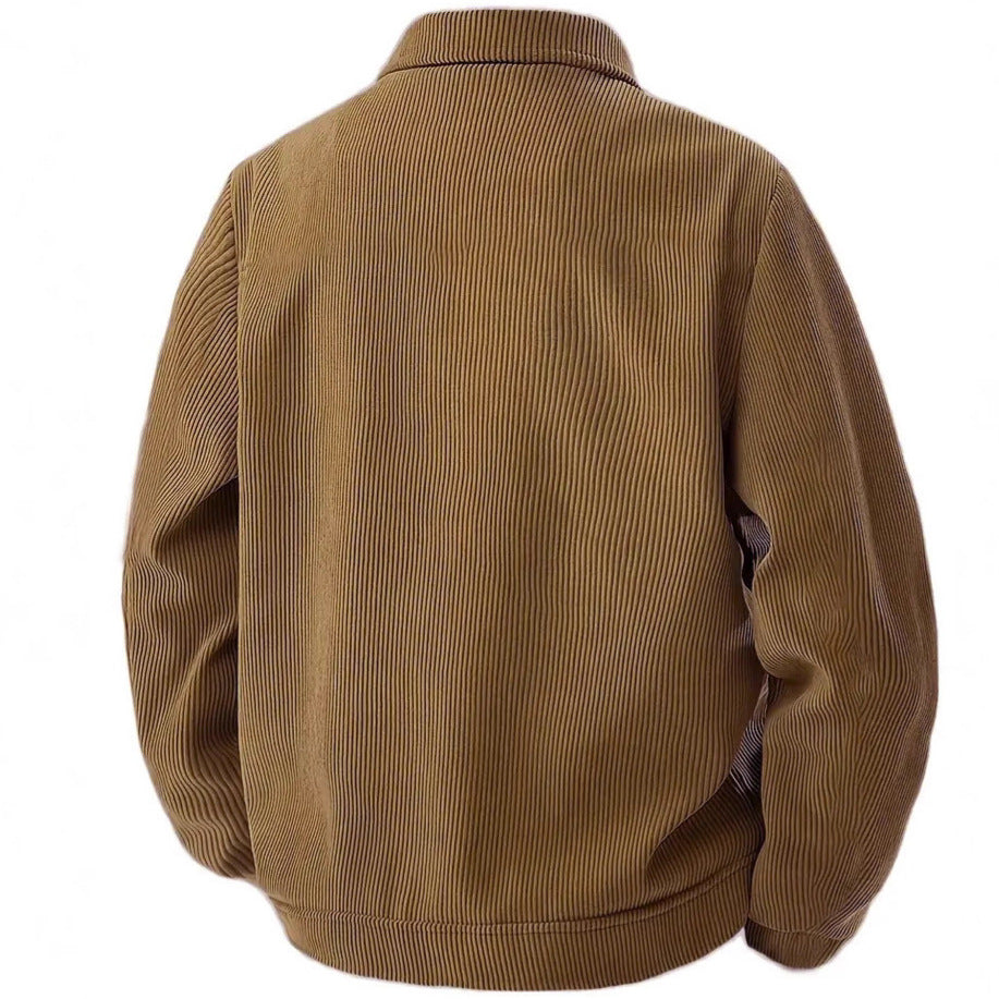 Herren nan Cordjacke im klassischen Arbeiterjacken-Schnitt mit Druckknöpfen und Brusttaschen Drune