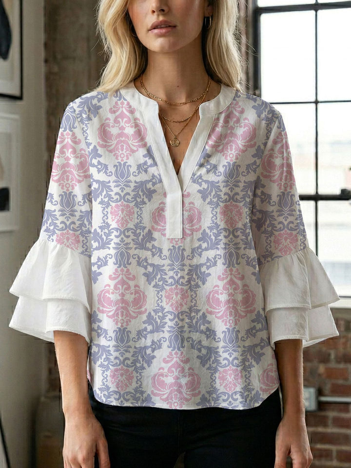 Damen Bluse mit wunderschönen floralem Design Drune