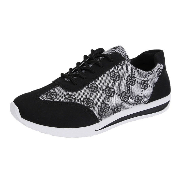 Damen nan leichte Jacquard Freizeitsneaker mit gepolstertem Komfortfußbett Drune