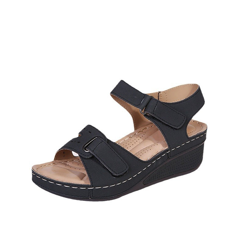 Damen orthopädische Komfortsandalen mit verstellbaren Riemen und anatomischem Fußbett Drune