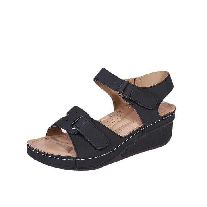 Damen orthopädische Komfortsandalen mit verstellbaren Riemen und anatomischem Fußbett Drune