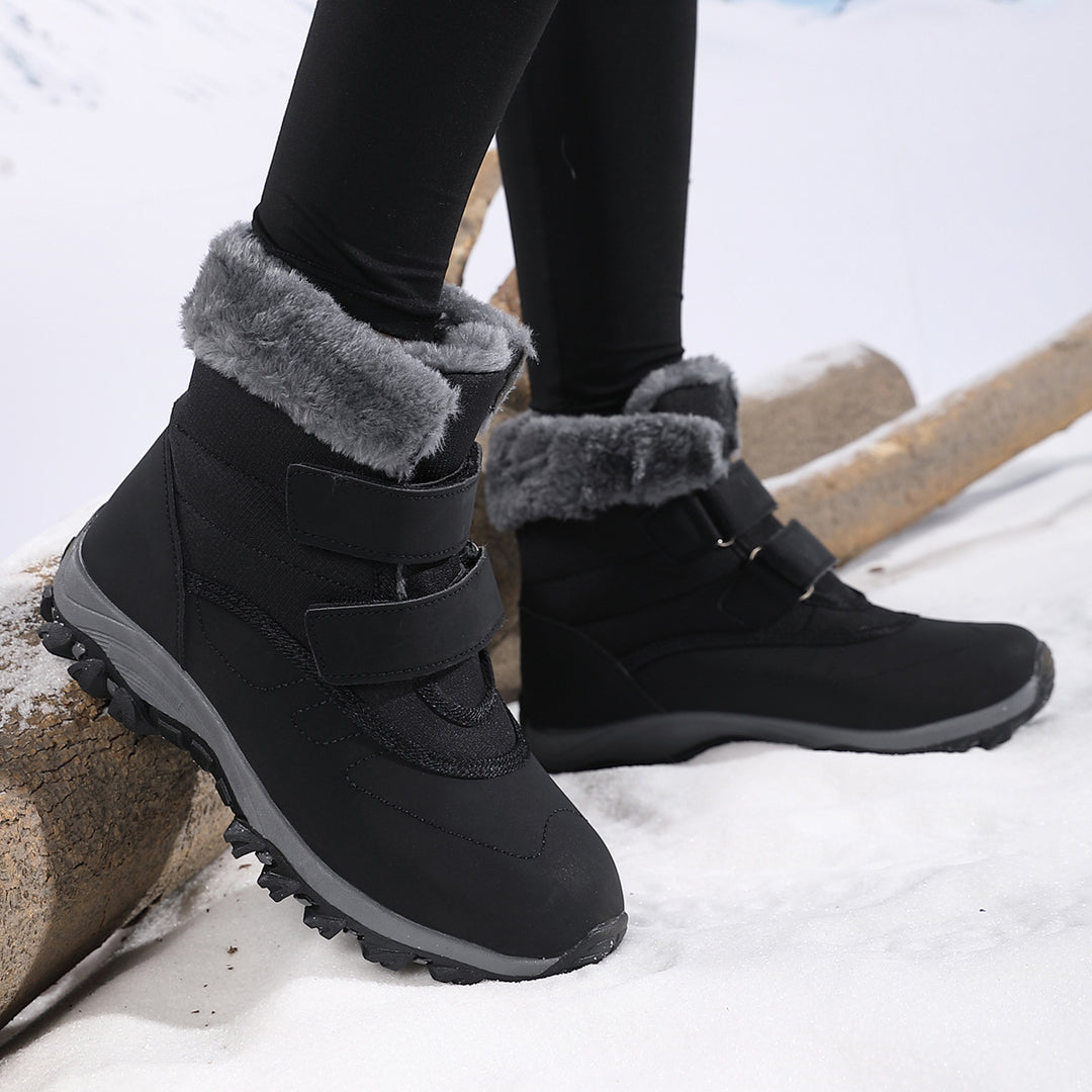 Damen Winterstiefel mit rutschfester Sohle und warmem Innenfutter Drune