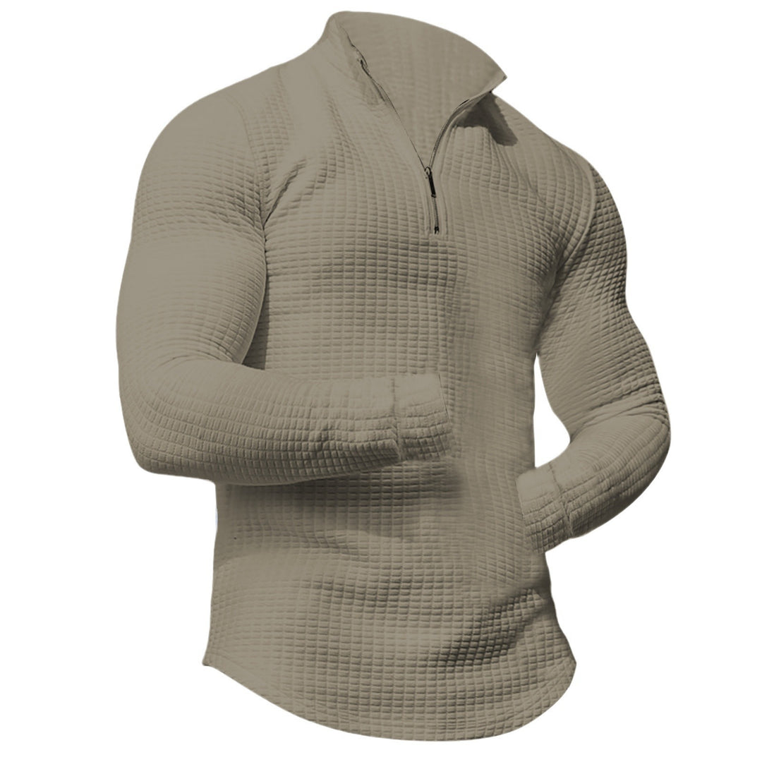 Herren Sportliches Langarmshirt mit strukturierter Oberfläche Drune
