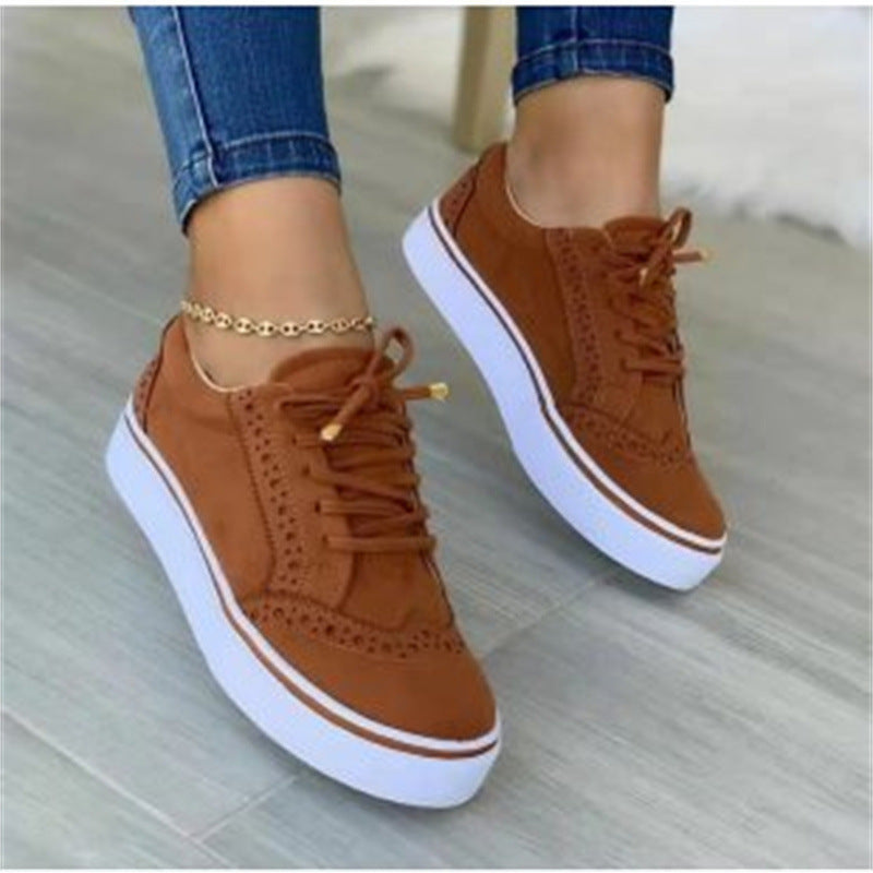Damen modische Sneaker mit atmungsaktiver Oberflächenstruktur und rutschfester Sohle Drune