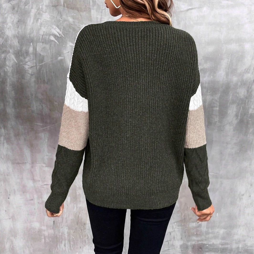 Damen Grobstrickpullover mit modischem Kabelmuster und lässigem Schnitt Drune