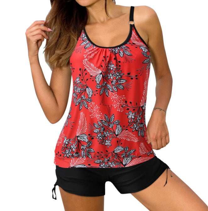 Damen Sportlicher Tankini mit stylischem Schnitt und Shorts Drune