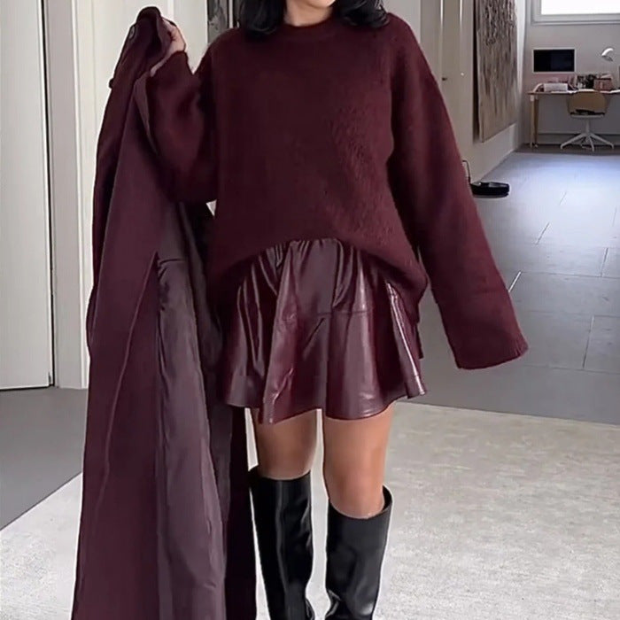 Damen Bequemer Pullover mit lässigem Schnitt und weichem Material Drune