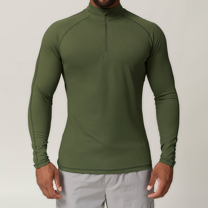 Herren Funktionsshirt mit zippbarem Kragen Drune