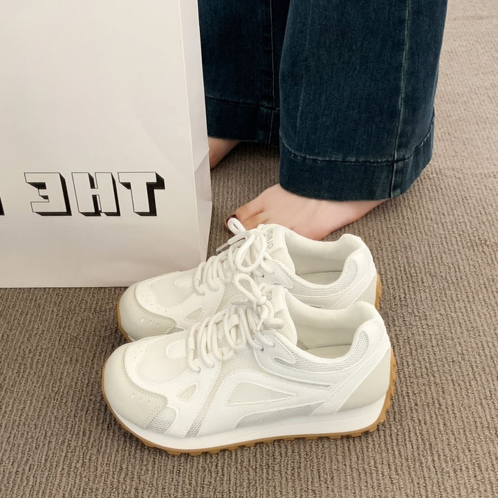 Damen Sportliche Sneakers mit atmungsaktivem Mesh und dämpfender Sohle Drune