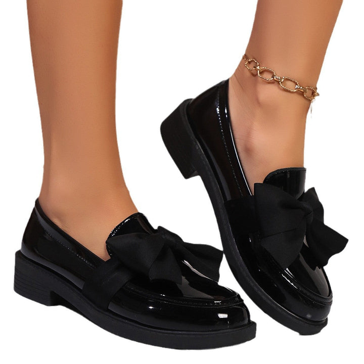 Damen Slip-On Loafers mit eleganter Schleifen-Applikation Drune