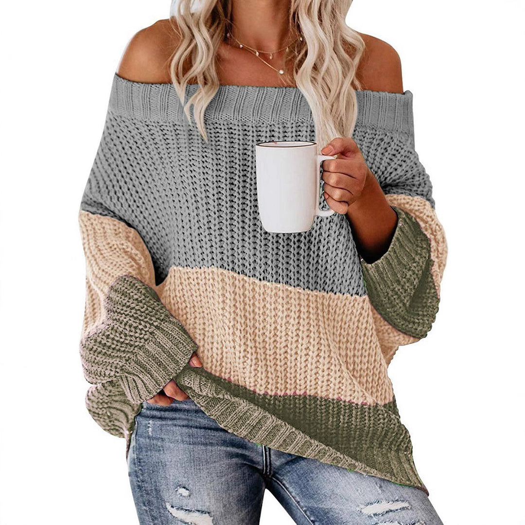Damen lässiger Strickpullover Drune