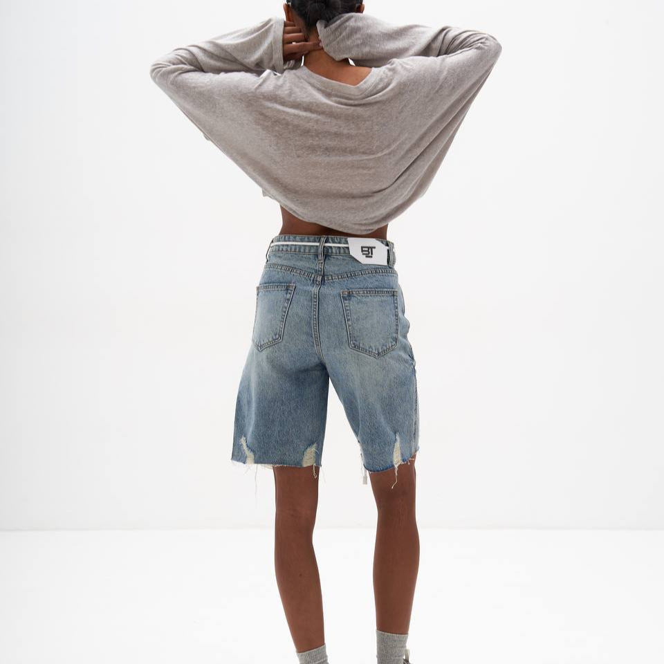 Damen Oversized Sweatshirt mit kreativem Frontprint und lässigem Schnitt Drune