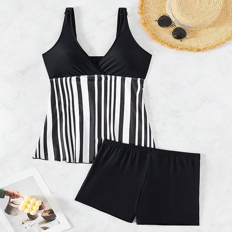 Damen Tankini mit vertikalen Streifen Drune