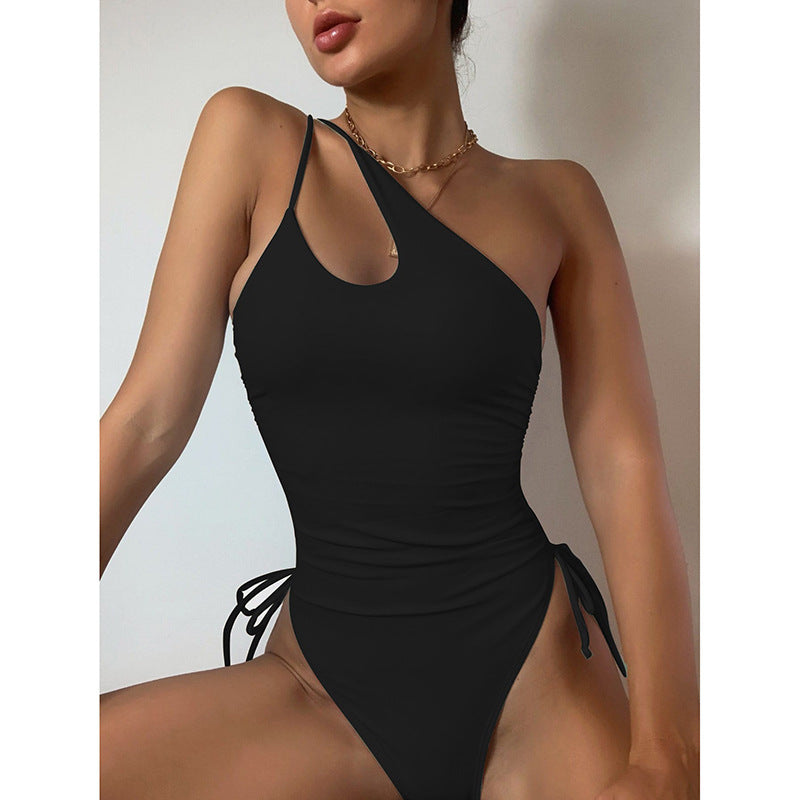 Damen Einseitiger Badeanzug mit elegantem Cut-Out-Design Drune