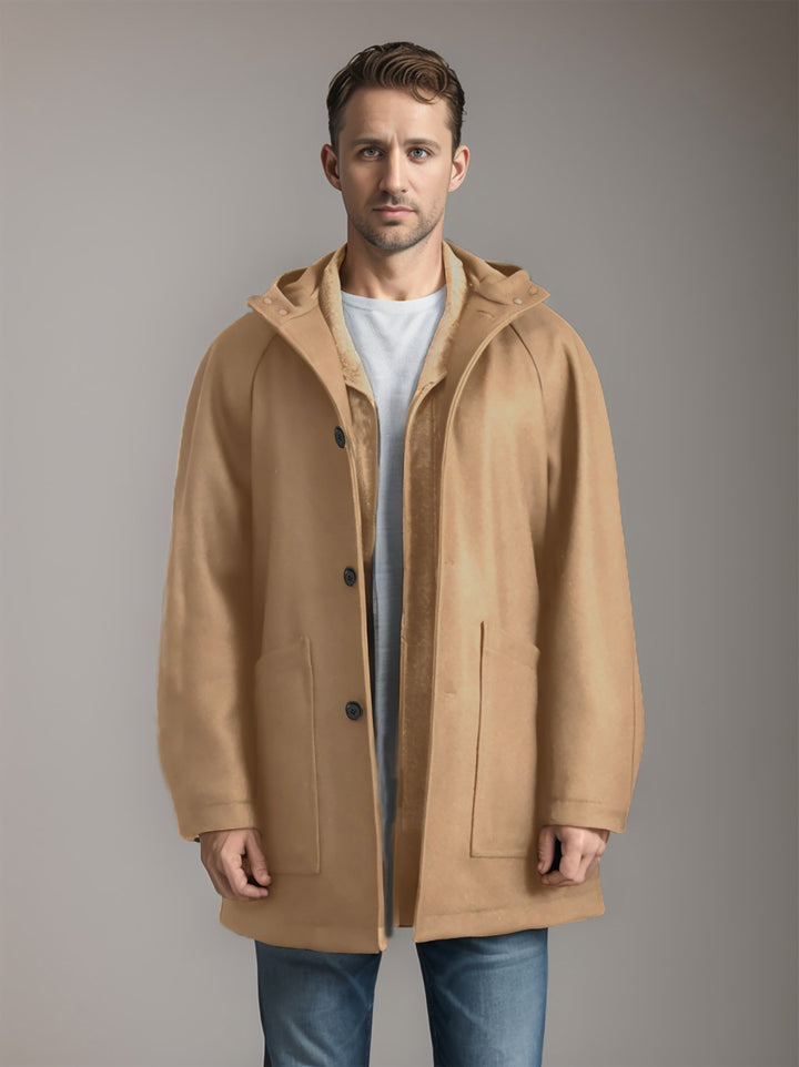 Herren bequeme Alltagsjacke mit kapuze Drune