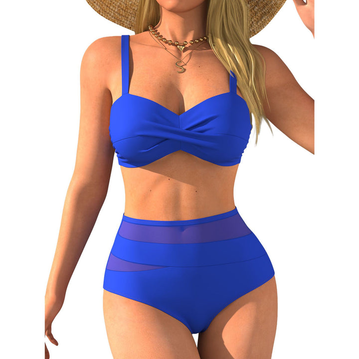 Damen Hochtaillierter Bikini mit modischem Twist Drune