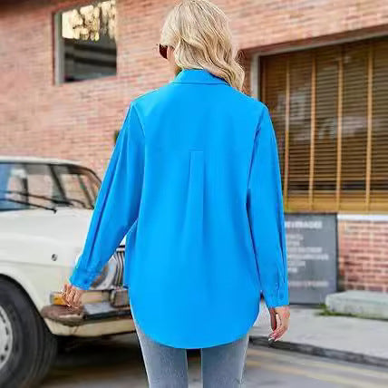 Damen Leichte und luftige Overshirtbluse Drune