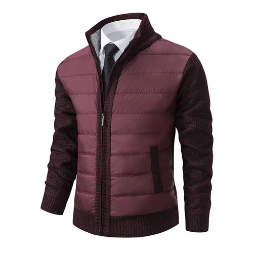 Drune | Herren Winter Steppjacke mit gerippten Bündchen und glattem Finish