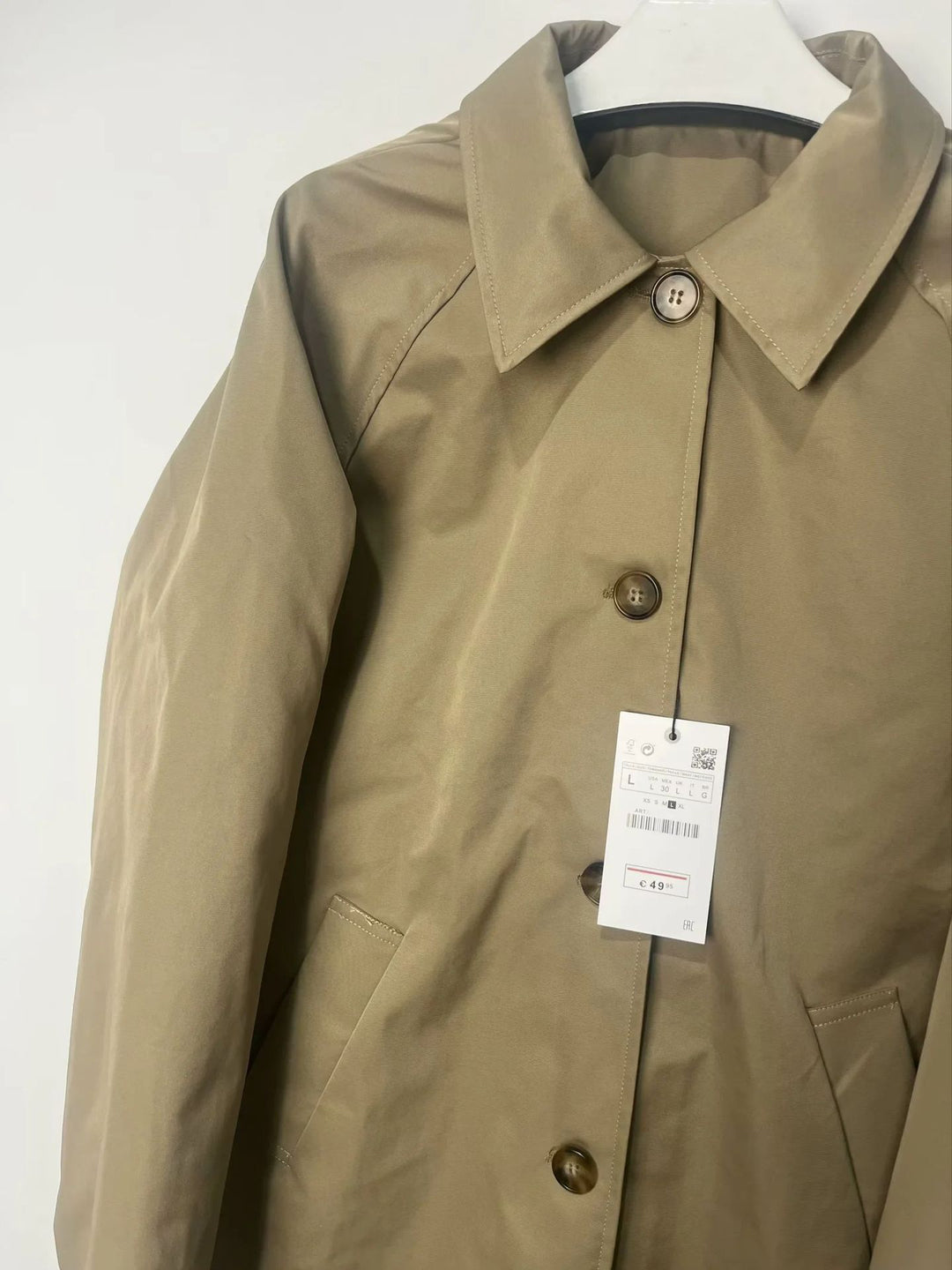 Damen modische Übergangsjacke mit elegantem Stehkragen und praktischen Knopfdetails Drune