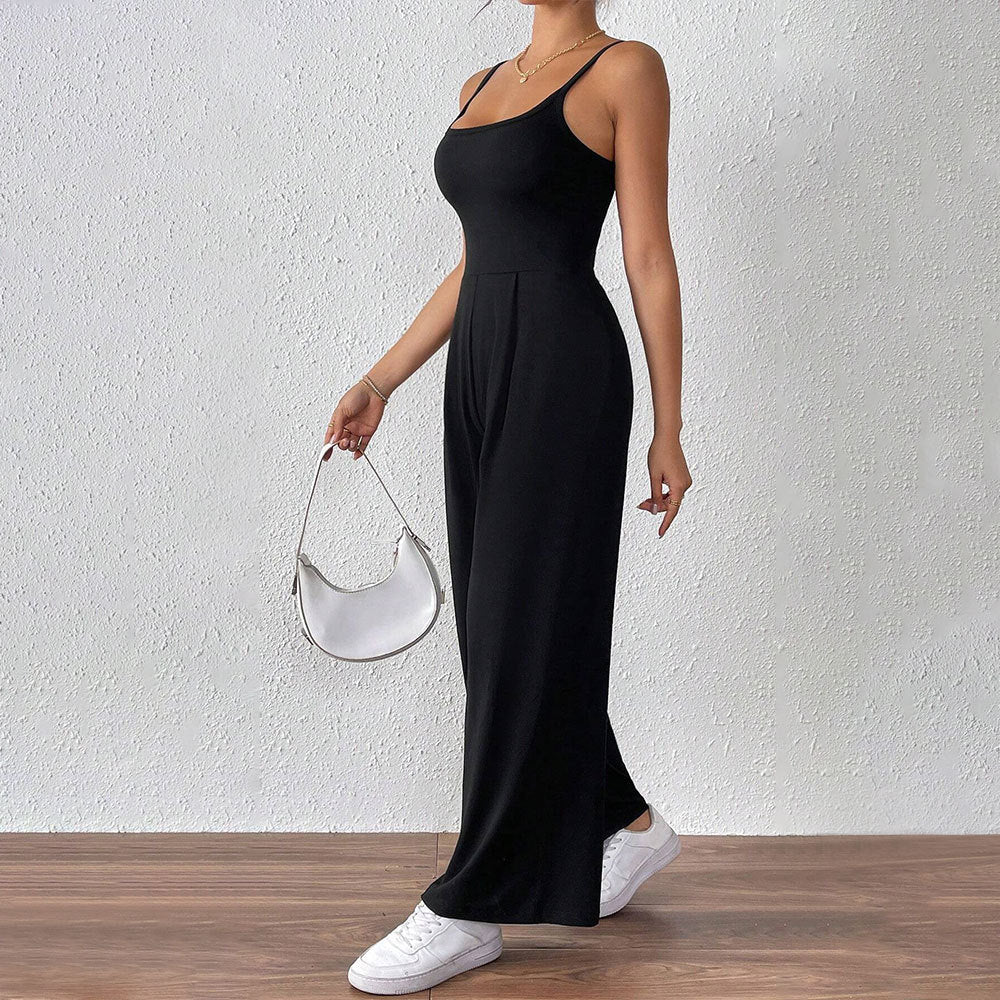 Damen lässiger Jumpsuit mit schmalen Trägern und elegantem Schnitt Drune