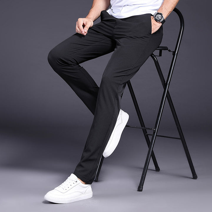 Herren Moderne Freizeithose mit praktischen Taschen und elastischem Bund Drune