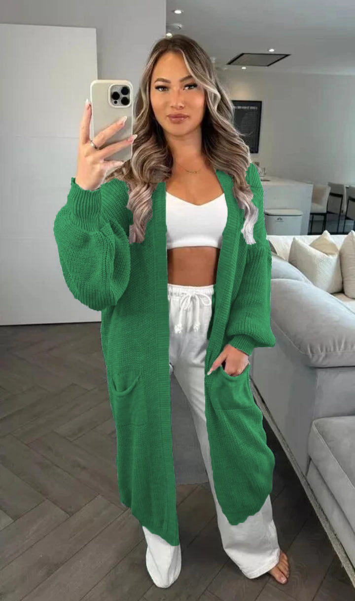 Damen Grobstrickcardigan im lässigen Oversized-Stil mit praktischen Taschen Drune