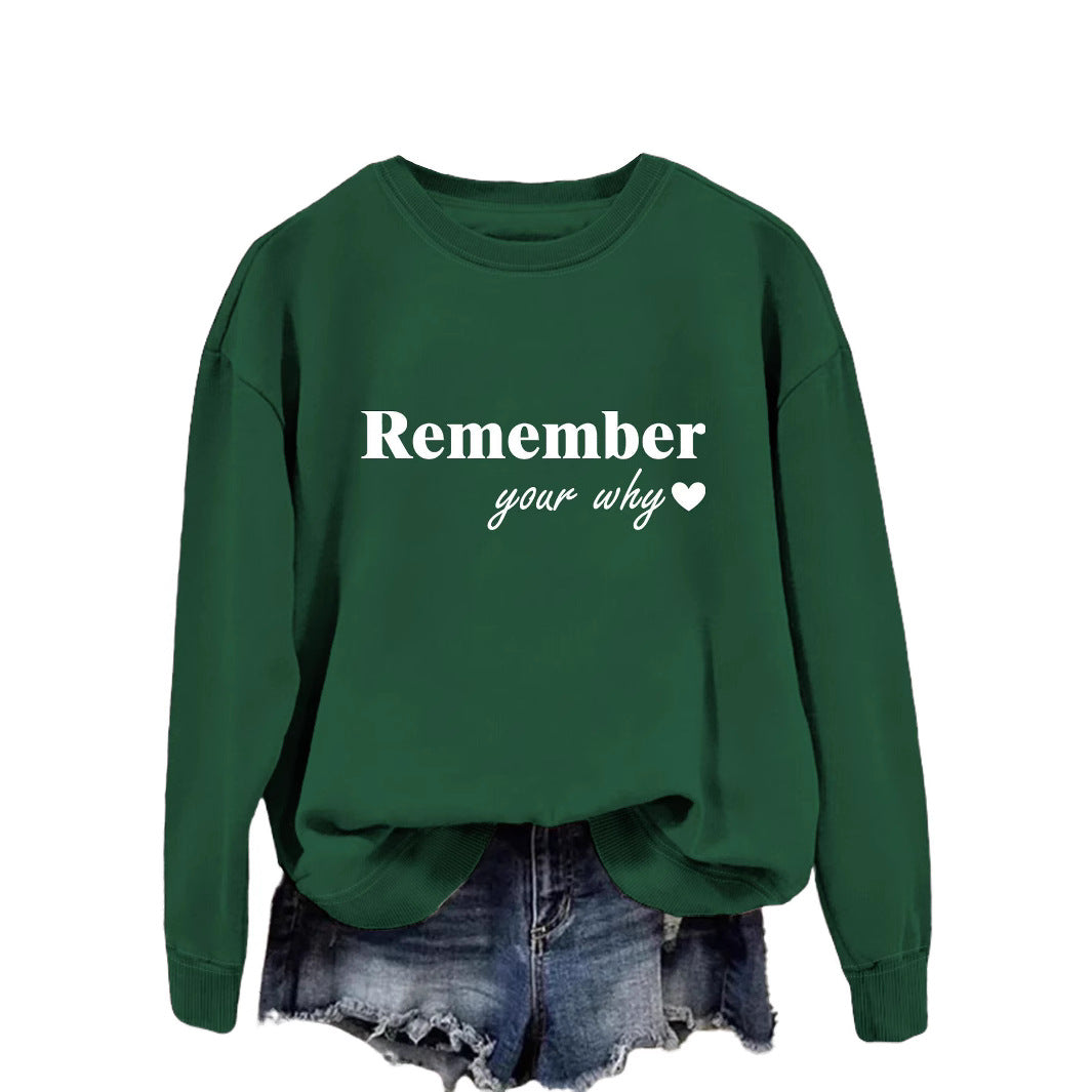 Damen Sweatshirt mit motivierendem Aufdruck und lässigem Schnitt Drune