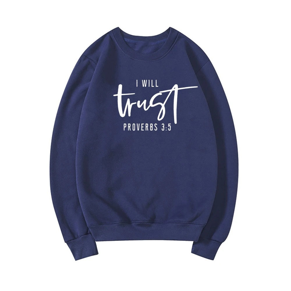 Damen Sweatshirt mit motivierendem Schriftzug und bequemer Passform Drune