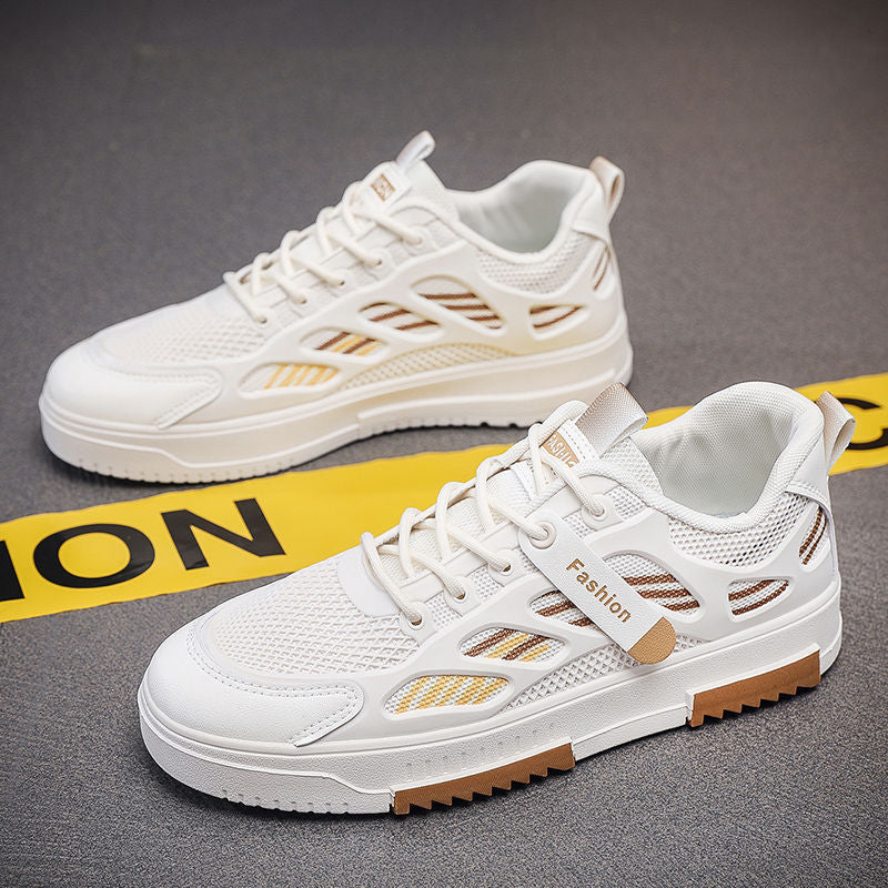 Damen modische Sneakers mit atmungsaktiven Mesh-Einsätzen und flexiblem Fußbett Drune
