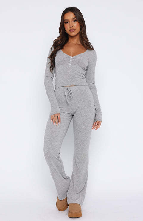 Damen Lässiges Lounge-Set mit feinem Material und knöpfbarem Oberteil Drune