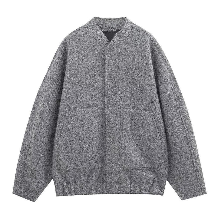 Damen lässige Fleecejacke mit geräumigen Taschen und elastischem Saum Drune