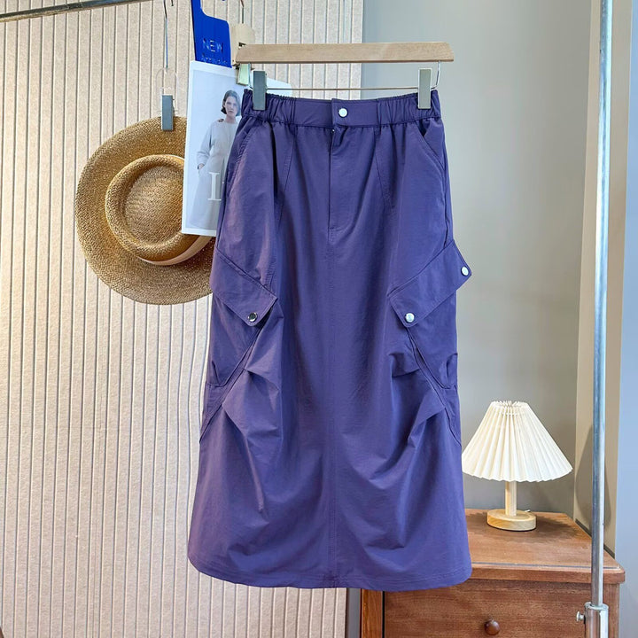 Damen Cargo-Rock mit praktischen Taschen Drune