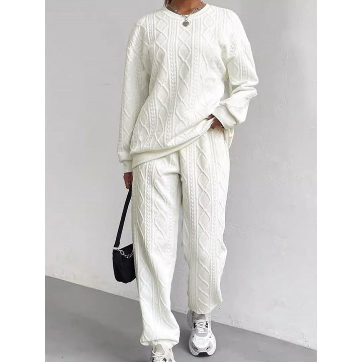 Damen Strickset mit Kabelmuster Drune