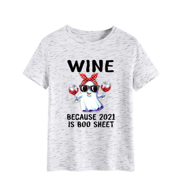 Damen Verspielt Geist-Themen Grafik T-Shirt Drune