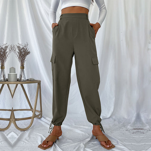 Damen Cargo-Hose mit elastischem Bund und seitlichen Taschen Drune